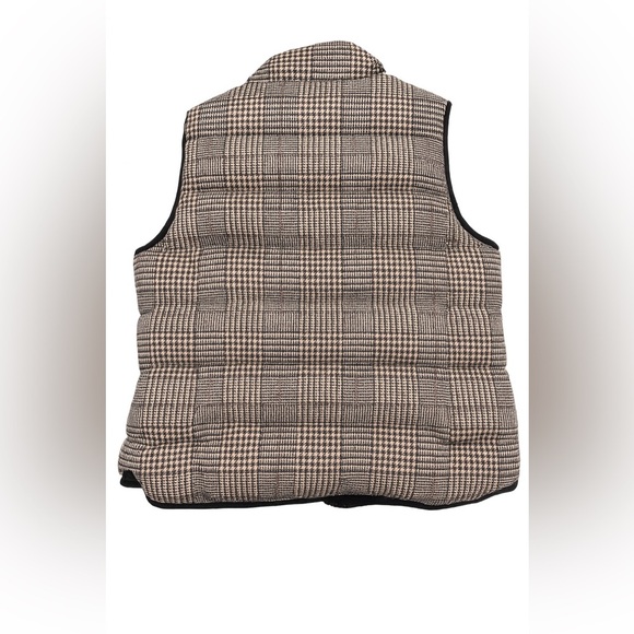 Banana Republic Plaid Puffer Vest Women’s Size M - Picture 2 of 6